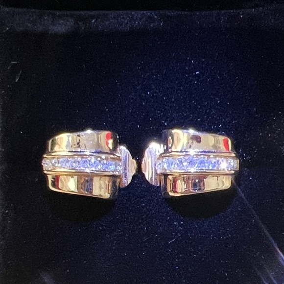 Dior Vintage Clip On Gold Plated Earrings
